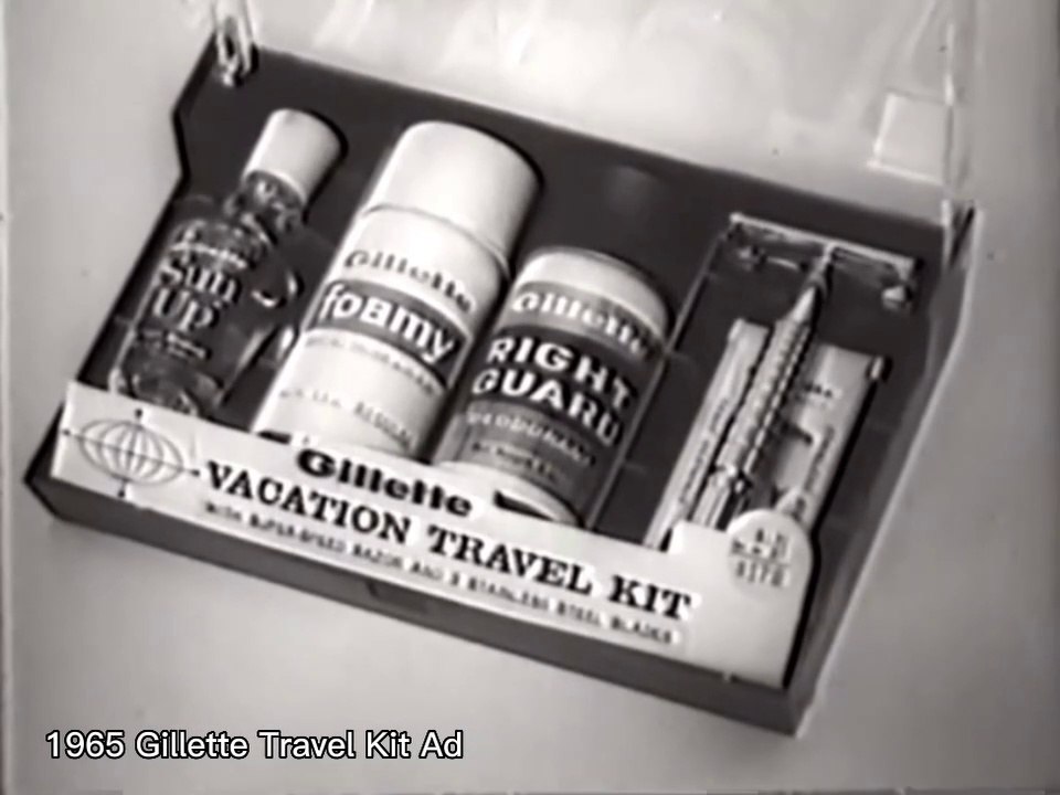 1965 Gillette Travel Kit Ad