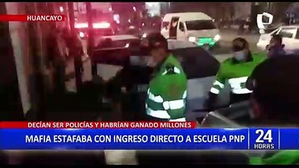 Huancayo: mafia fingía ser policías para estafar con ingreso directo a Escuela PNP