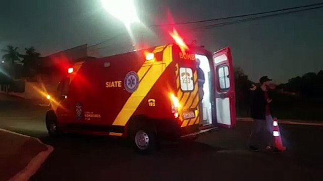 Colisão entre moto e bicicleta mobiliza socorristas