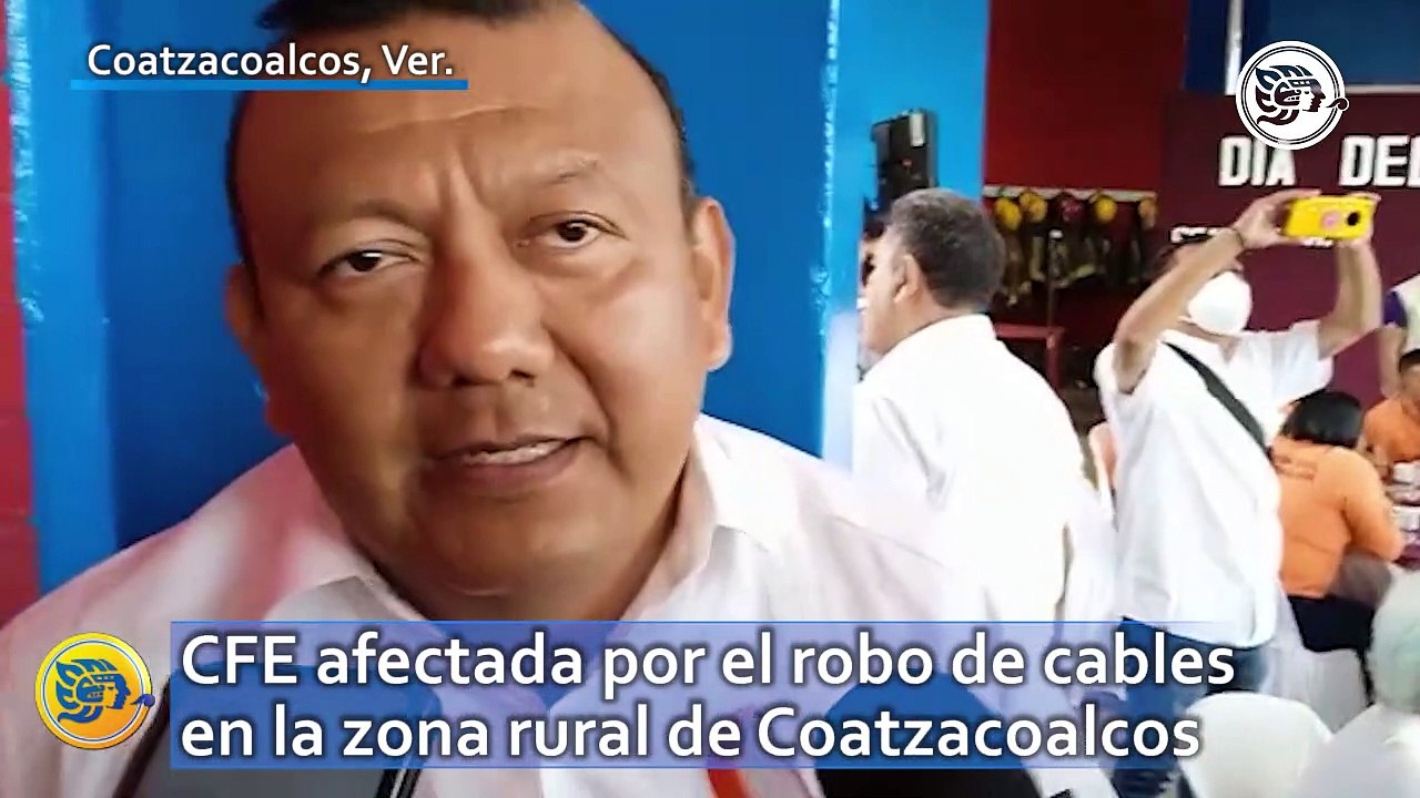 CFE afectada por el robo de cables en la zona rural de Coatzacoalcos