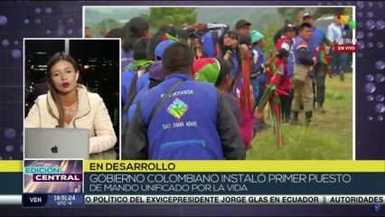 Gobierno de Colombia instala primer puesto de mando unificado por la vida en municipio de Caldono