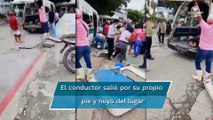 2 muertos y 10 heridos tras volcadura de una combi en Chiapas