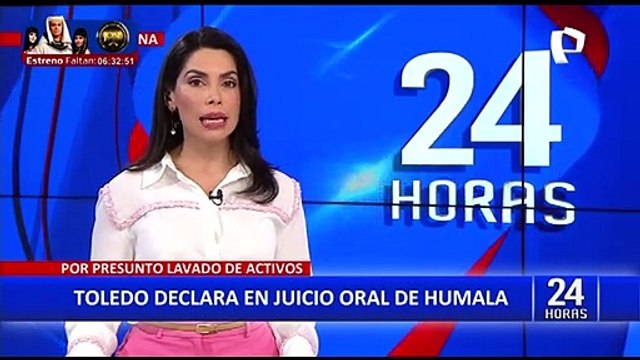 Alejandro Toledo declara en juicio oral del expresidente Ollanta Humala