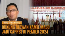 Forum Sunda Ngahiji Dukung Ridwan Kamil Maju Jadi Capres di Pemilu 2024