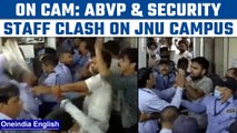 ABVP students clash with JNU security staff over fellowship funds | Watch videos |Oneindia News*News