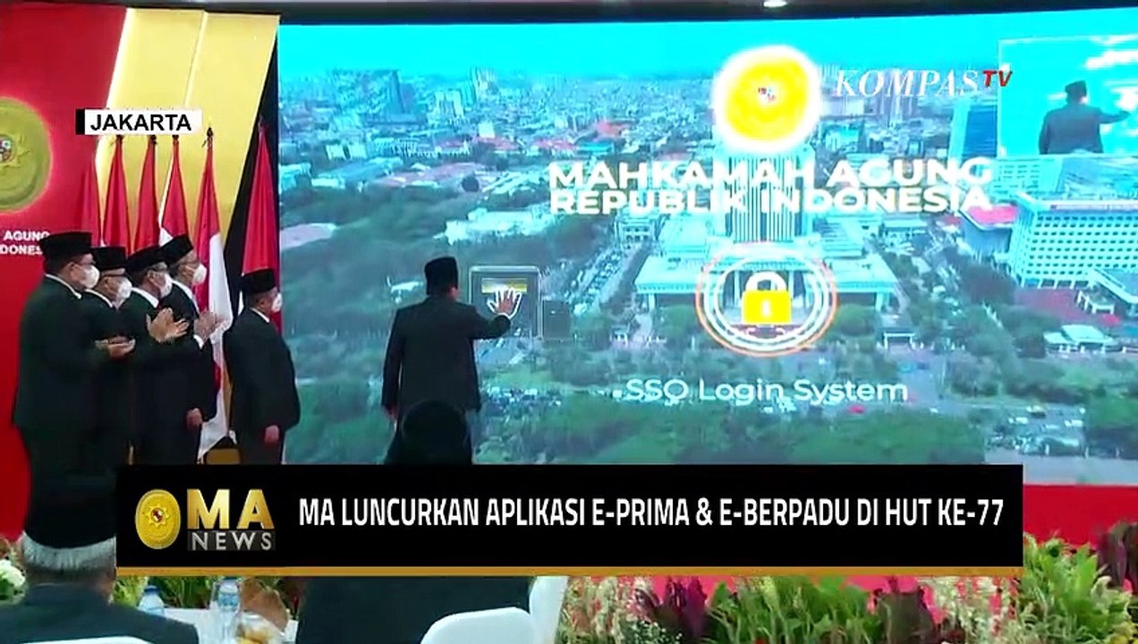 Peringati Hut Ke 77 Mahkamah Agung Luncurkan 2 Aplikasi Baru E Prima Dan E Berpadu Video 2738