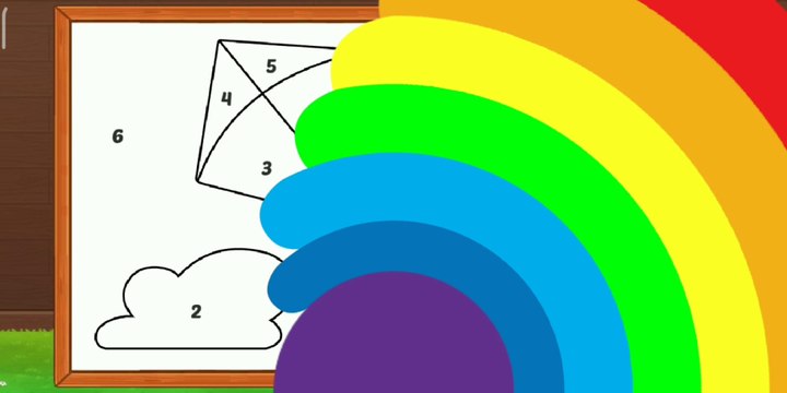 How To Colour Kite With Beautiful Colour | Easy Colouring Video For Kids