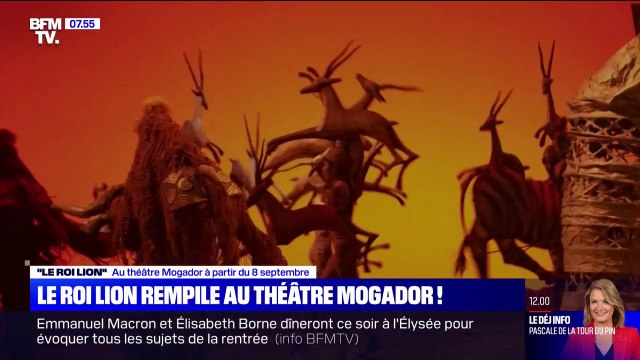 La comédie musicale à succès Le Roi Lion fait son retour sur scène au théâtre Mogador à partir du 8 septembre