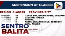 Ilang paaralan, suspendido ang klase dahil sa Bagyong Florita