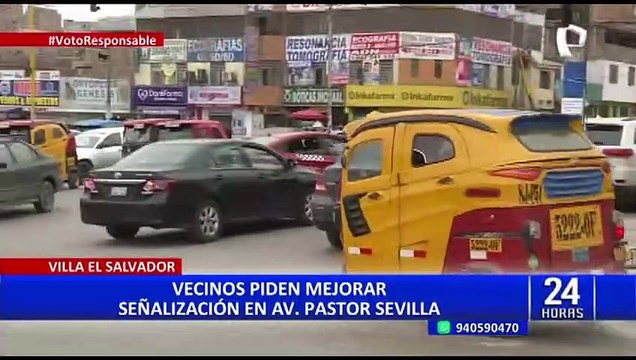VES: vecinos denuncian que falta de señalización en Av. Pastor Sevilla provoca accidentes