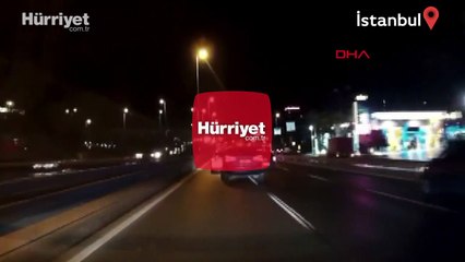 D-100'de maganda sürücü dehşeti kamerada! 4 yaralı