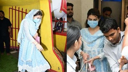 Jacqueline Fernandez गिरफ्तारी की खबरों के बीच मुंह छिपाकर पहुंची Mukteshwar Temple, Video हुआ Viral