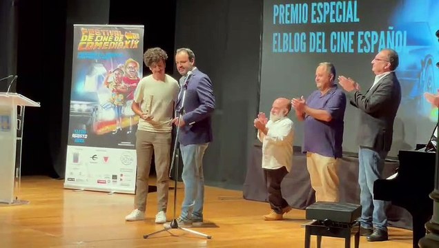 Entrega Premio de El Blog de Cine Español al mejor cortometraje en el Festival de Cine de Comedia de Tarazona y el Moncayo a La entrega , de Pedro Díaz
