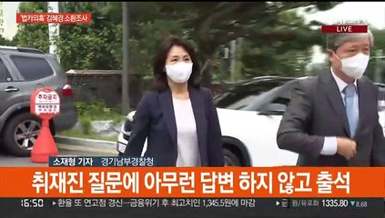 김혜경씨 '법카 의혹' 사건 피의자로 경찰 출석
