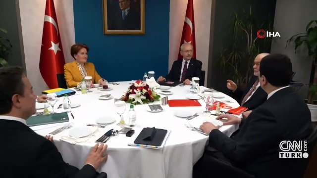 Altılı masa ilk turu tamamladı! Ortak cumhurbaşkanı adayı vurgusu yapıldı