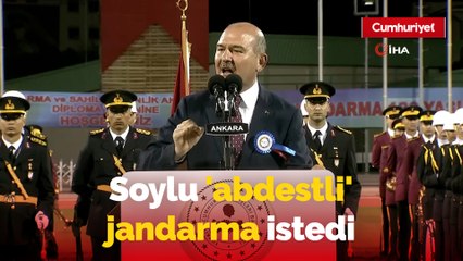 Soylu'dan yeni mezun jandarma subaylara: 'Görevinize abdestli, Ayet-el Kürsilerle çıkın'