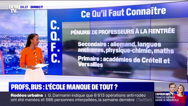 À l'approche de la rentrée scolaire, les établissements du primaire et du secondaire font face à une pénurie de professeurs