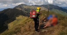 Bagni di Lucca - Escursionisti soccorsi con elicottero a Foce al Giovo (23.08.22)