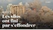 Des silos à grains s'effondrent dans le port de Beyrouth, deux ans après les explosions