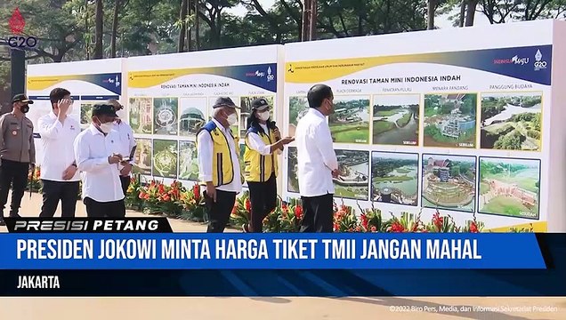 Presiden Republik Indonesia Joko Widodo Kunjungi TMII Jakarta Guna Pantau Perkembangan Revitalisasi