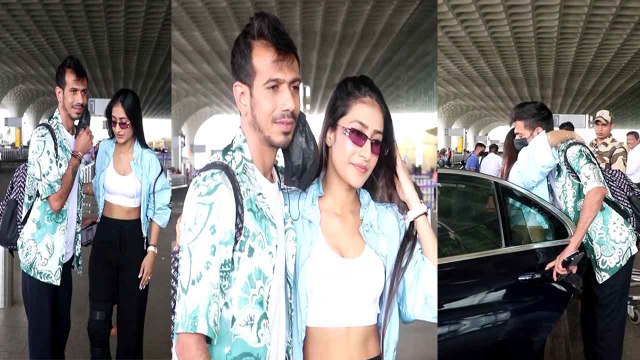 Yuzvendra Chahal को Divorce की खबरों के बीच Airport छोड़ने आईं पत्नी Dhanashree, Viral | FilmiBeat