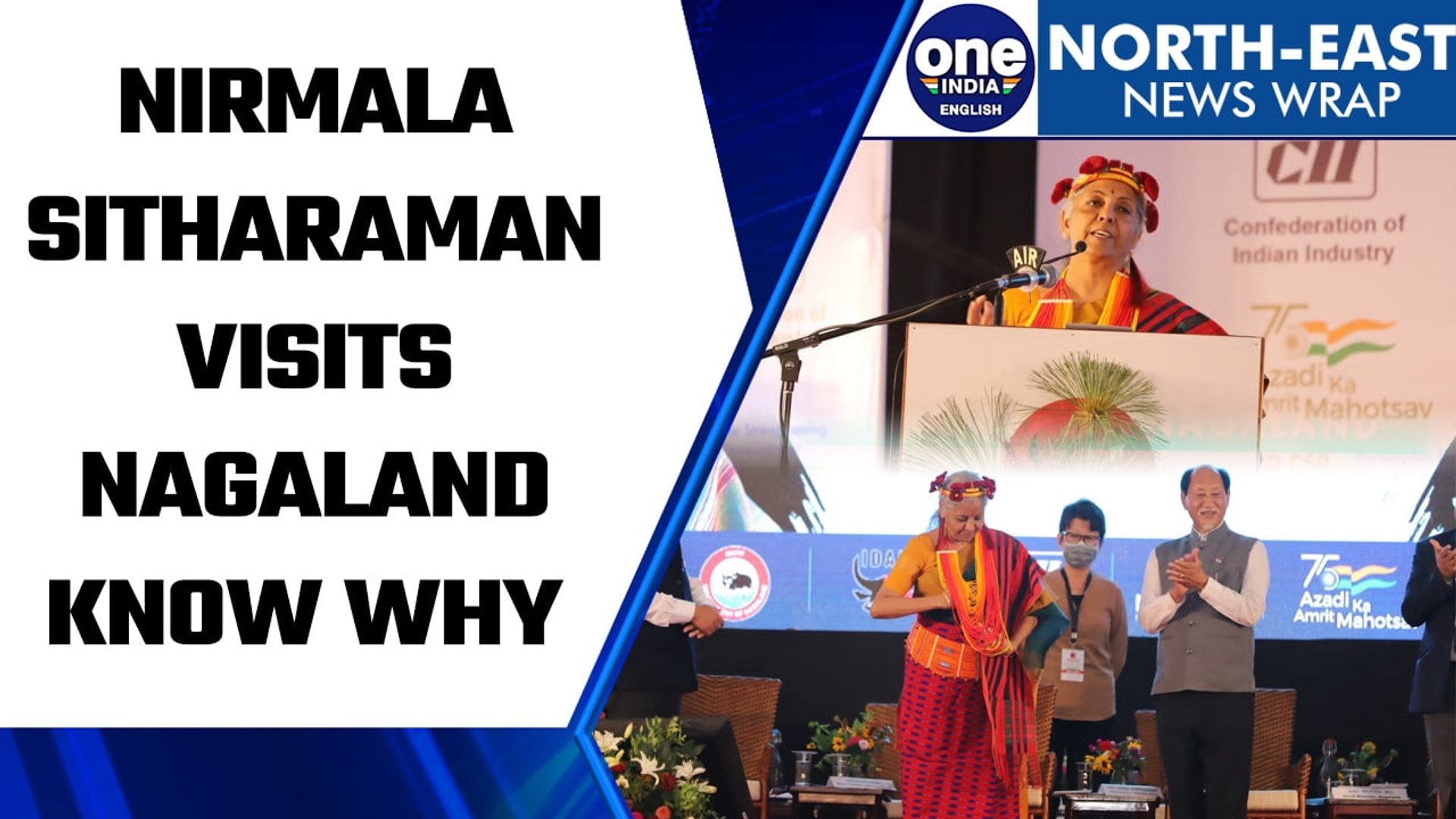 FM Nirmala Sitharaman arrives in Nagaland for 3-day visit, inaugurate CSR event | Oneindia News*News