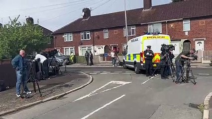 Merseyside Police cordon in Knotty Ash where a nine-year-old girl was shot dead