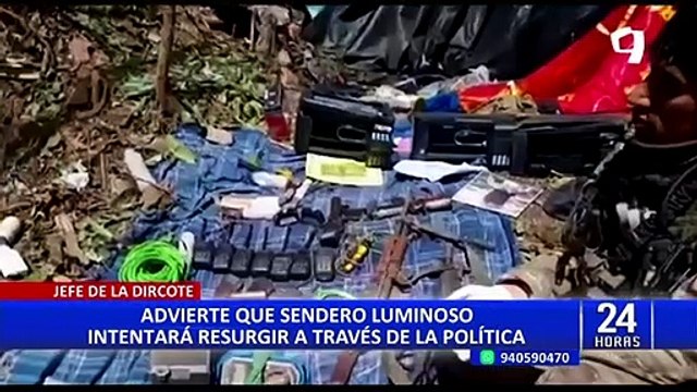 Jefe de la Dircote advierte que Sendero Luminoso intentará resurgir a través de la política