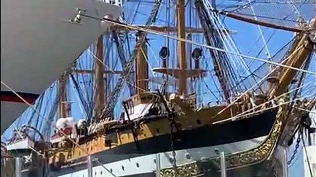 Torna a Trapani la nave scuola Amerigo Vespucci della Marina militare