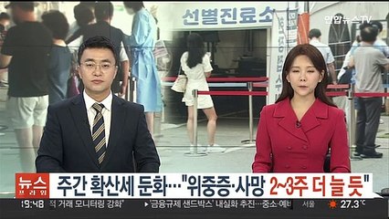 주간 확산세 둔화…"위중증·사망 2~3주 더 늘 듯"