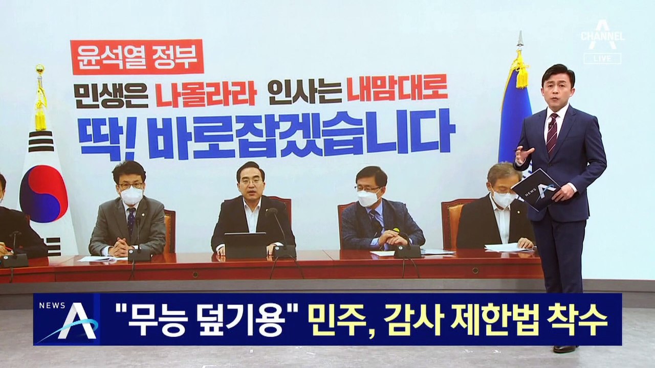 “尹 정부 무능 덮기용”…민주당, 감사 제한법 착수