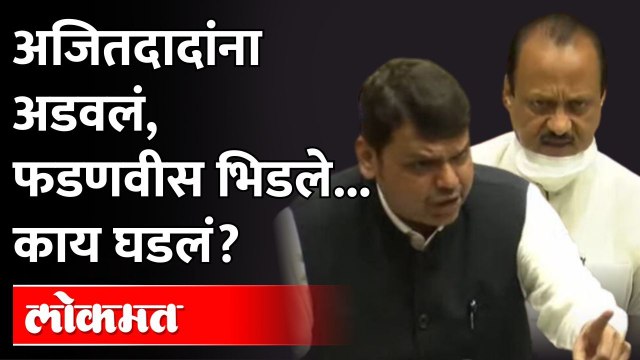 अजित पवारांना बोलताना थांबवलं, विधानसभेत नंतर काय घडलं? पाहाच.. | Devendra Fadnavis Vs Ajit Pawar