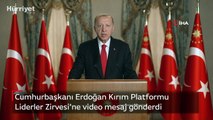Cumhurbaşkanı Erdoğan Kırım Platformu Liderler Zirvesi'ne video mesaj gönderdi