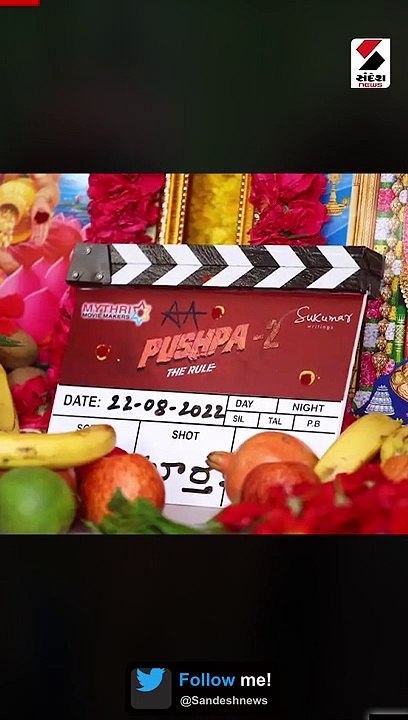 પુષ્પા ધ રાઇઝની સિક્વલ પુષ્પા ધ રૂલનું શૂટિંગ થ...