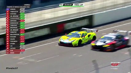Gt World Asia Sugo 2022 Race 2 Crazy Finish Leaders Kimura Yamaguchi Slow Down Hoshino Wins