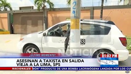 ¡A balazos! asesinan un taxista en salida vieja a La Lima