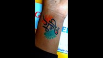 How to make tattoo | ganesh face tattoo | maa name tattoo