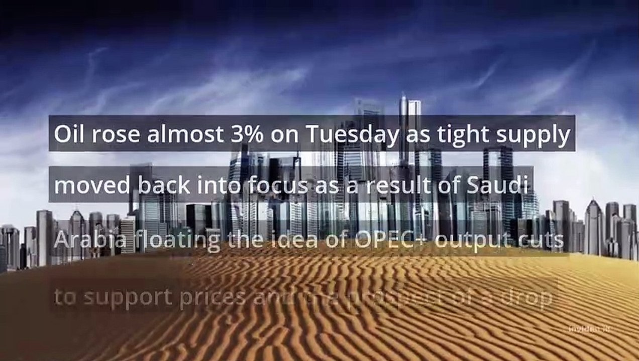 Oil jumps almost 3% as tight supply moves back into focus