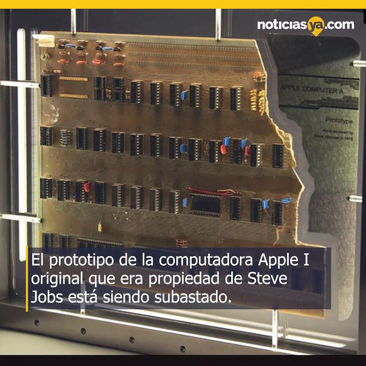 Se esperan 400 mil dólares en subasta de la original Apple I