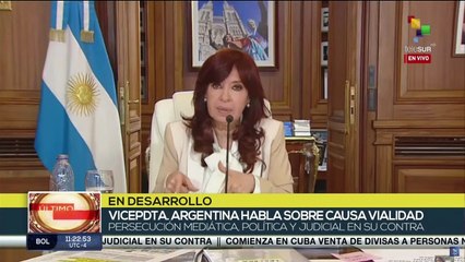 Cristina Fernández denuncia avance del “lawfare” en América Latina