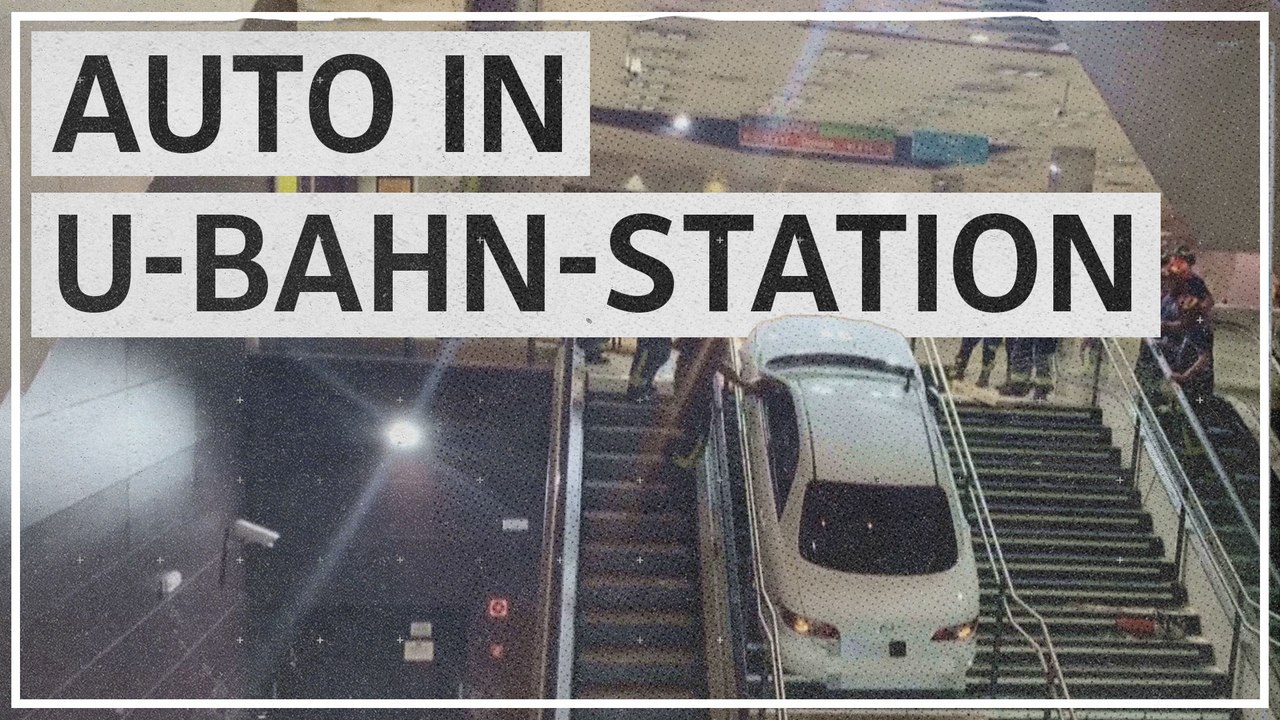 Gestohlenes Auto in U-Bahn-Station gelenkt