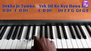 Dekha Jo Tumko Piano Tutorial | Mohabbat Ho Na Jaye Piano Tutorial | Kasoor | Julius Murmu Keyboard