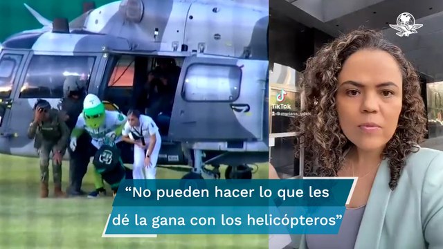 Diputada del PAN denuncia ante la FGR uso de helicóptero de la Marina para mascota de béisbol