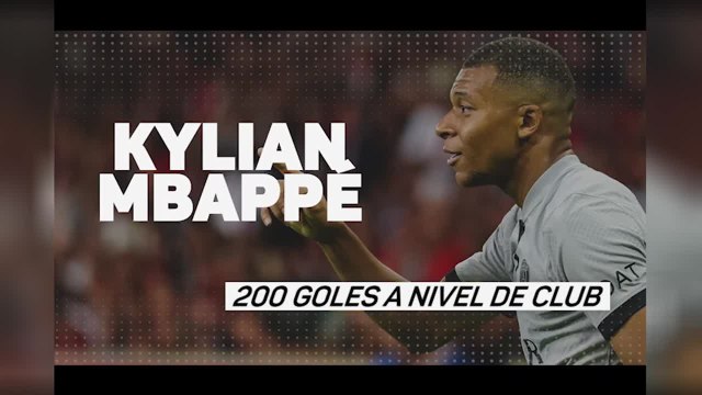 Mbappé anota su gol 200 a nivel de clubes
