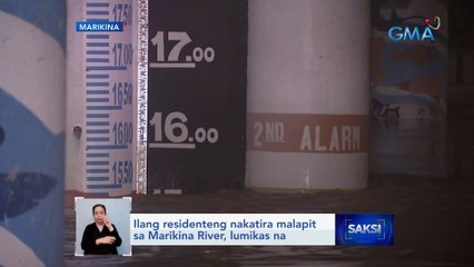 Ilang residenteng nakatira malapit sa Marikina River, lumikas na | Saksi
