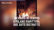 Incendio in centro a Milano Marittima, due auto distrutte