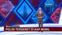 Viral! Polisi Terseret di Kap Mobil Saat Tilang Pegendara di Sulawesi Selatan