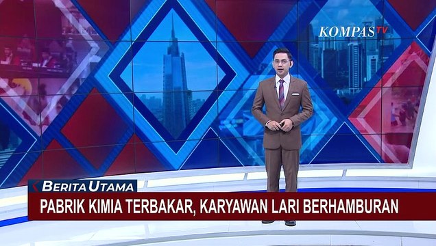 Pabrik Kimia di Jakarta Utara Terbakar, Karyawan Lari Berhamburan