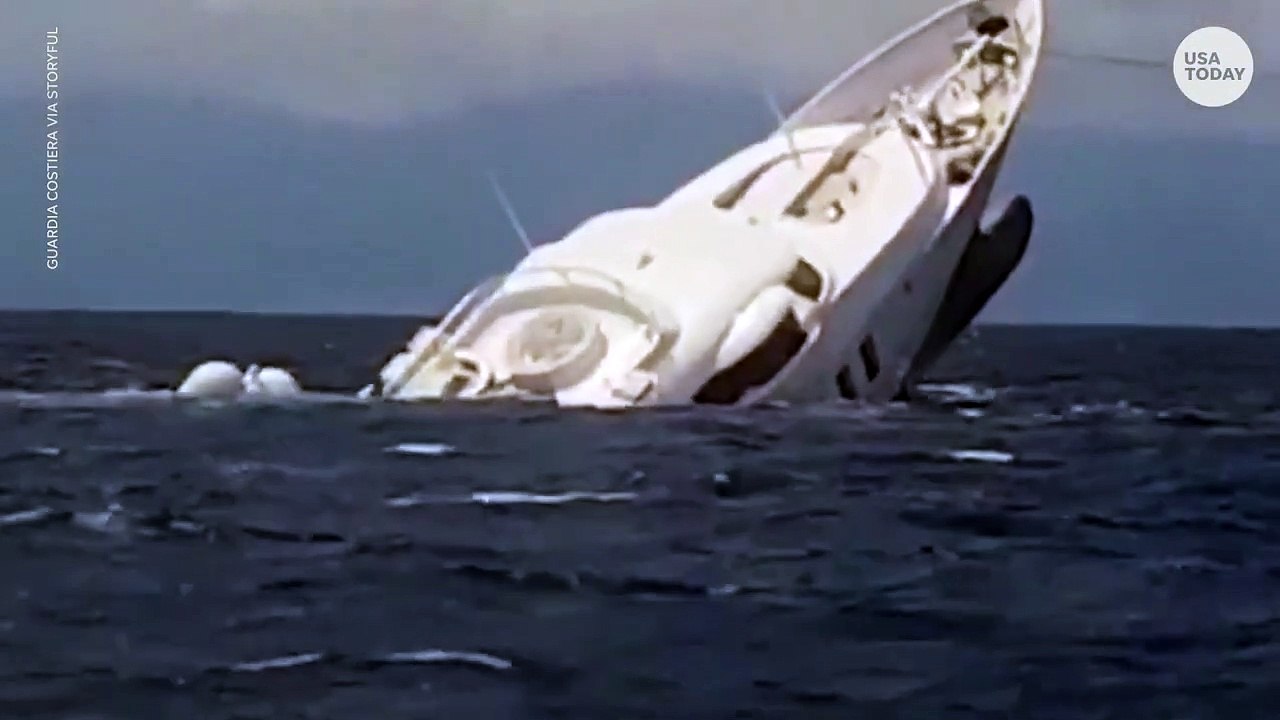 Luxury yacht sinks off the coast of Italy