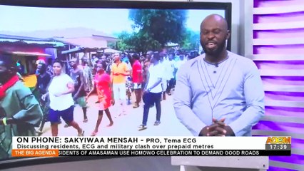 Nuaso Power Reconnection: Discussing residents, ECG and military clash over prepaid meters - The Big Agenda on Adom TV (23-8-22)